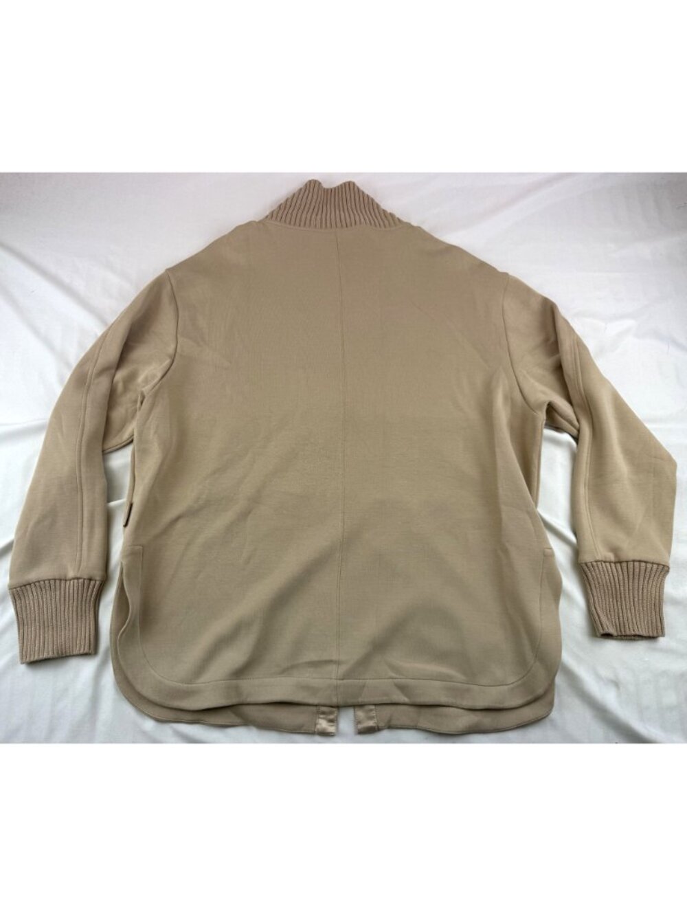 Varley Light Taupe Niamh Zip-Through Sweat Jacket VAR02239 XL- $178 - Picture 4 of 11